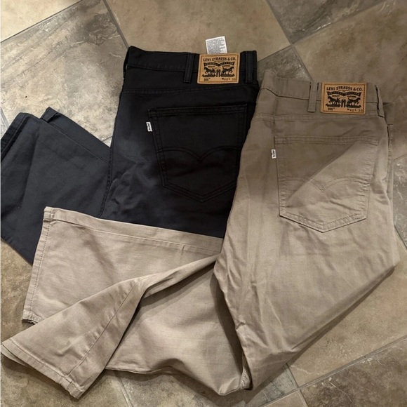 Levi's Other - Levi’s Men’s 505 Dress pants, navy blue & tan size size 40/30